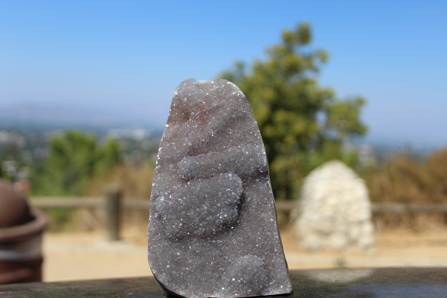 Gray-Lilac Amethyst Cutbase