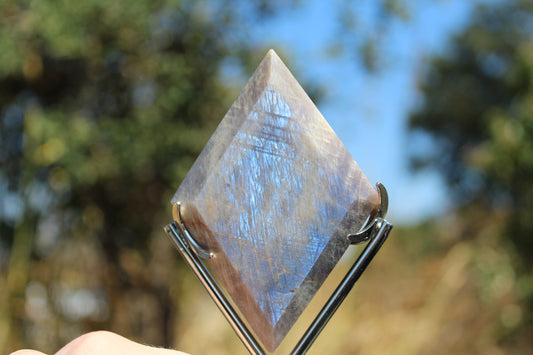 Moonstone on Stand - IMPERFECT