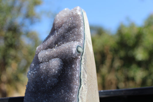 Gray-Lilac Amethyst Cutbase