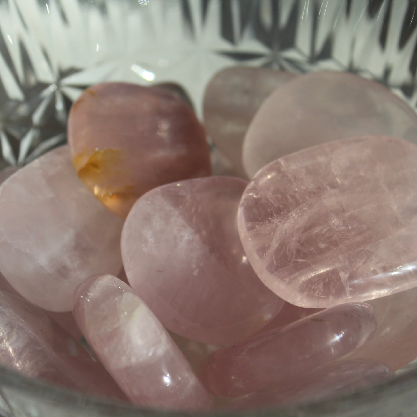 Rose Quartz Palm Stone