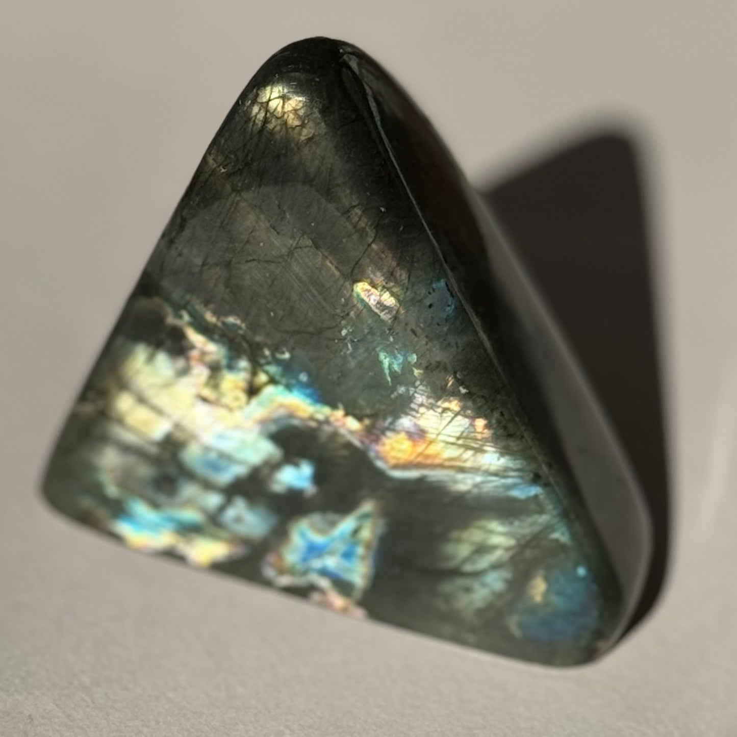 Small Yellow and Blue Labradorite Freeform D